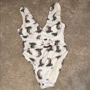 Montce swim Leopard Print One-Piece Swimsuit